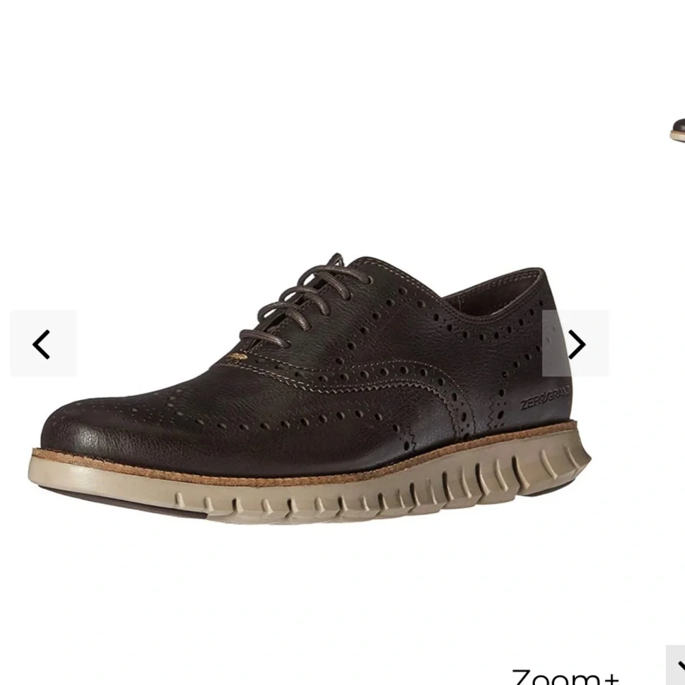 COLE HAAN ZEROGRAND WINGTIP C25273 (JAVA LEATHER-COBBLESTONE) Size 11.5